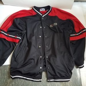 Fila snap-away letterman jacket